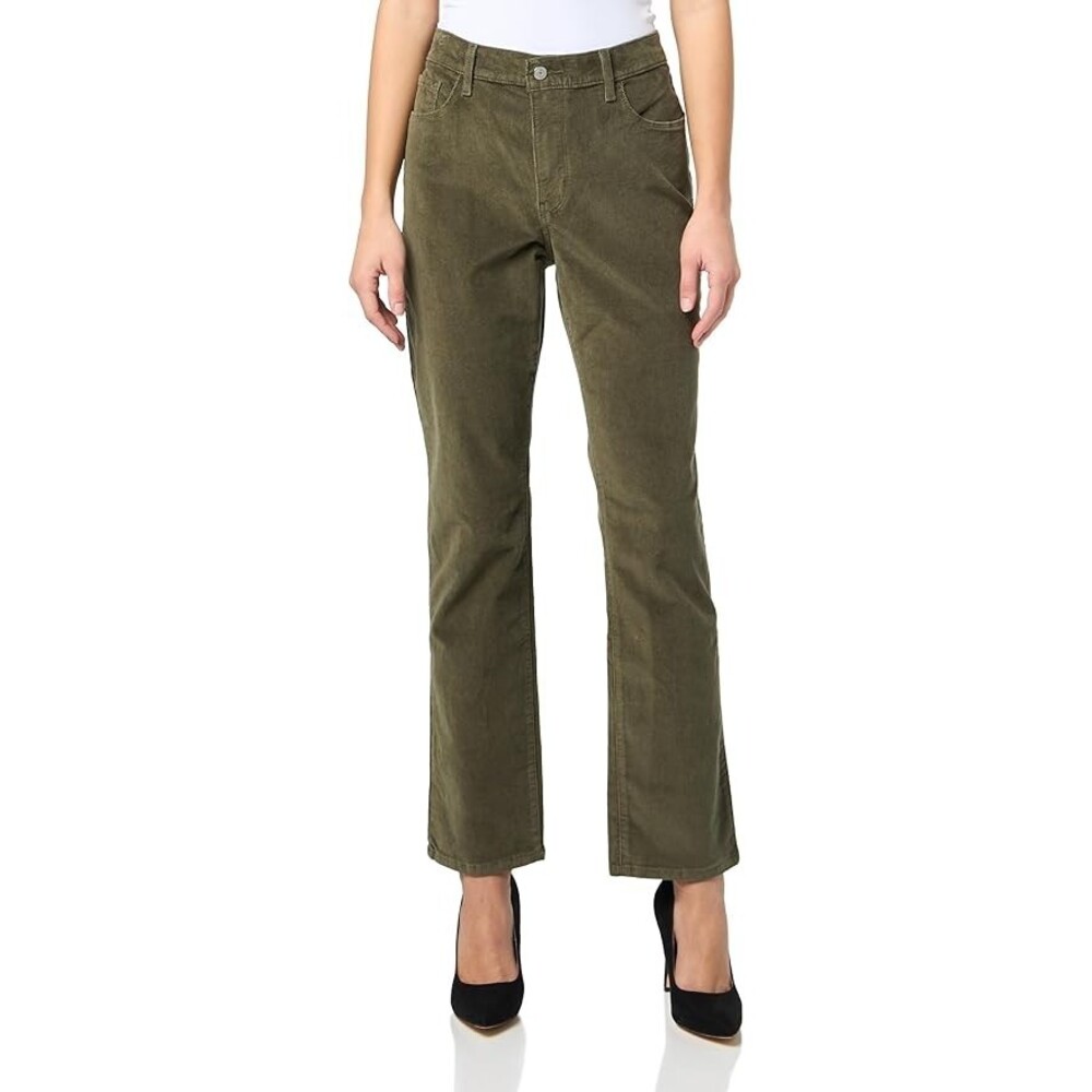 Levi's Classic Straight Leg Size 6 Ivy Green Mid Rise Corduroy Stretch Jeans NWT